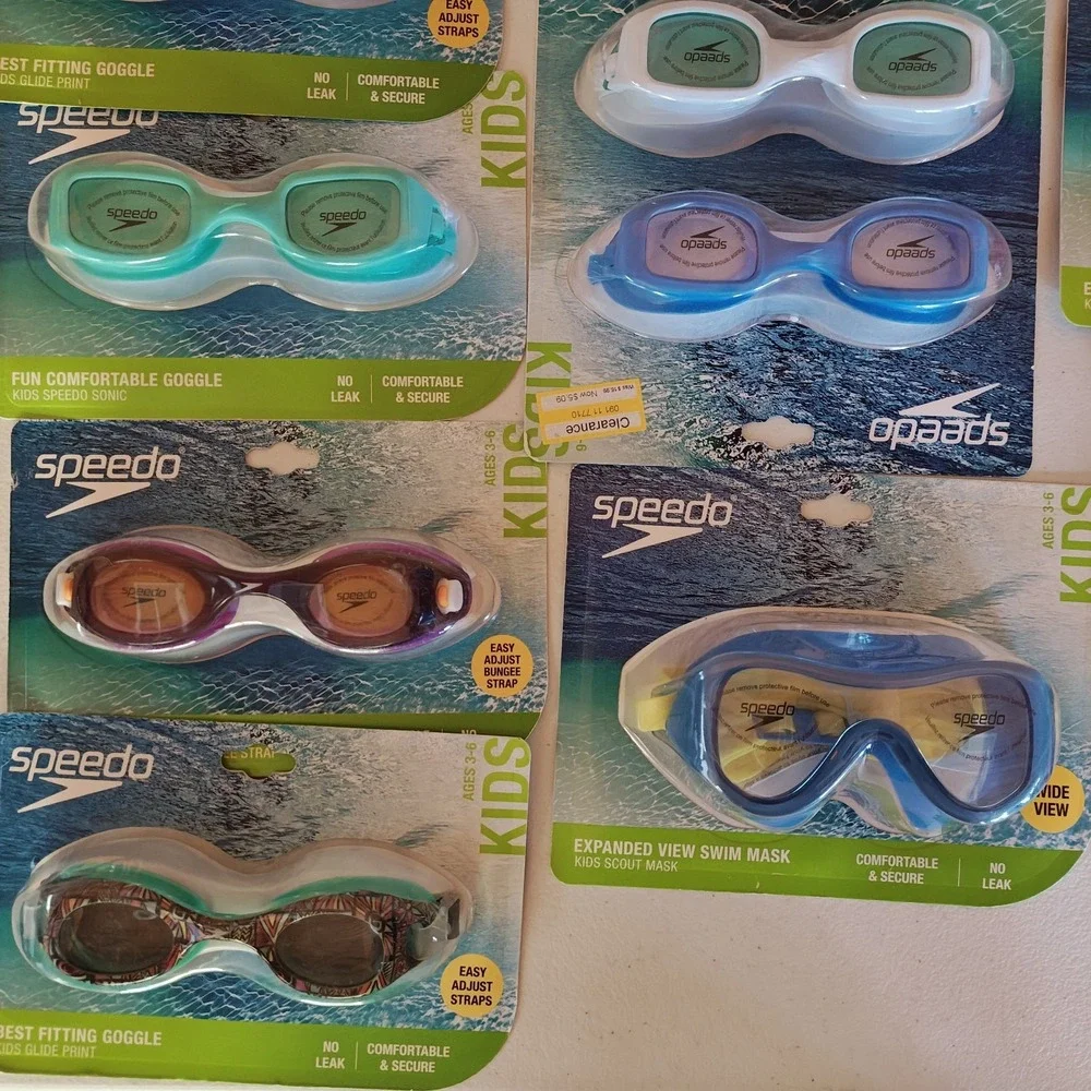 Lot of 22 Sealed Speedo Kids Goggles Sz 3-6 Favors Birthday No Duplicates‎ B3